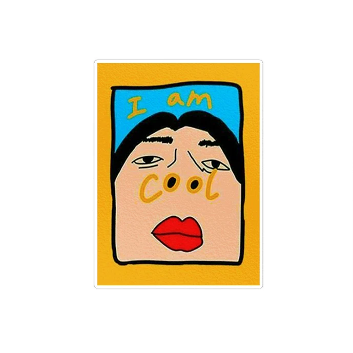 استیکر لپ تاپ ماسا دیزاین طرح I AM COOL مدل STK1643