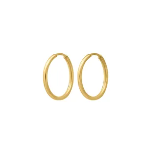 گوشواره حلقه‌ای طلا 18 عیار زنانه اقلیمه مدل ET742