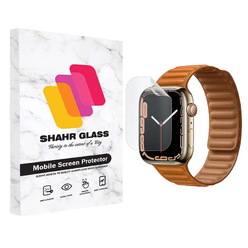 محافظ صفحه نمایش نانو شهر گلس مدل TPU مناسب برای ساعت هوشمند اپل Watch Series 7 41mm