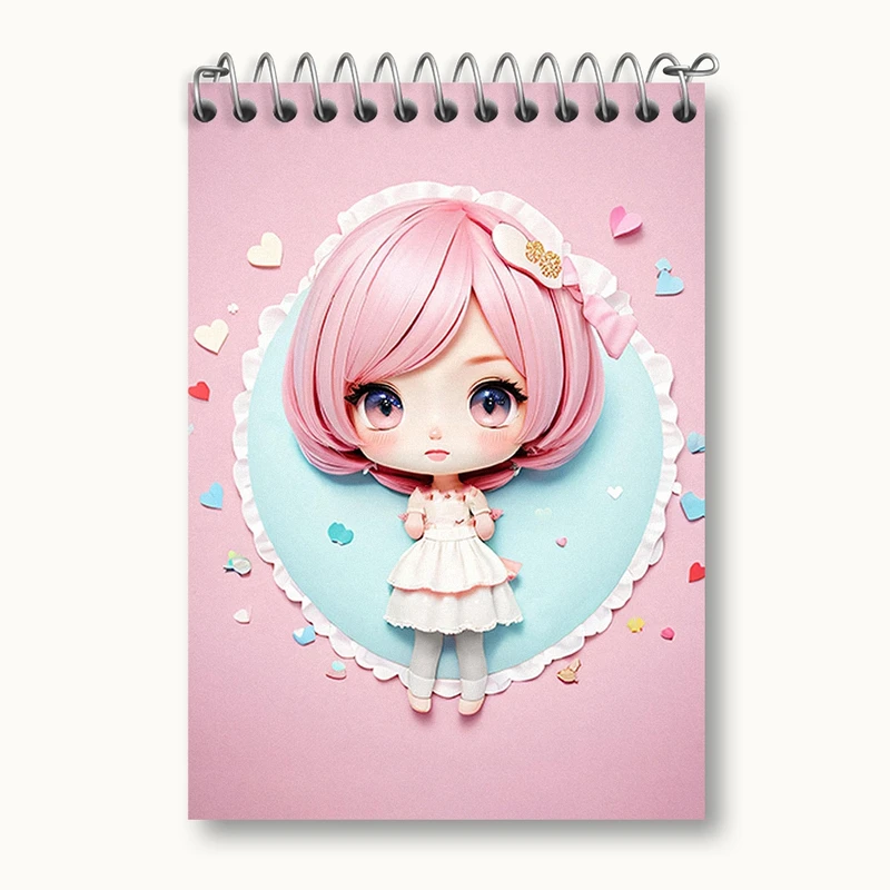 دفتر یادداشت 50 برگ خندالو مدل دخترانه (Girlish) کد 36888