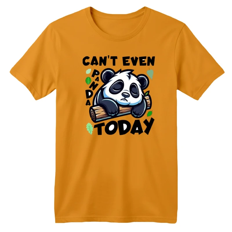 تی‌شرت آستین کوتاه لانگ بچگانه مدل پاندا و تنه درخت