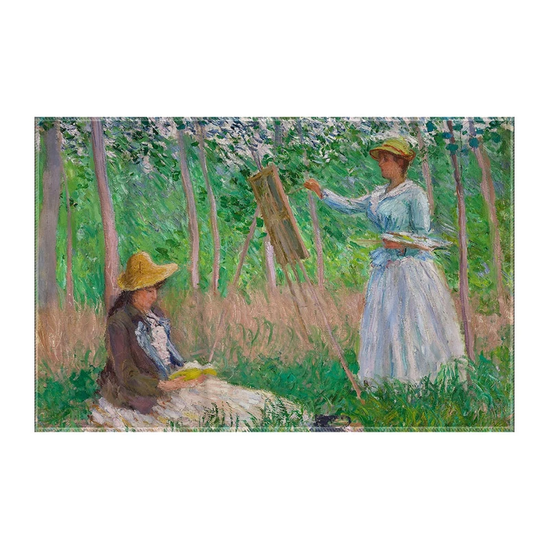 کاغذ کادو ترمه طراحان ایده مدل در جنگل ژیورنی از مونه کد art0235 سایز 57x37 سانتی متر