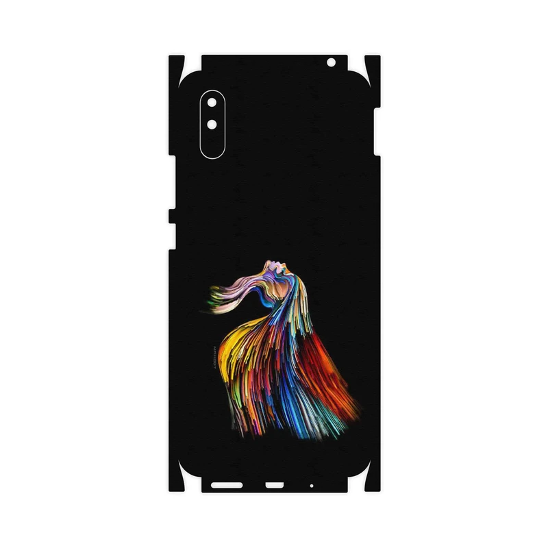 برچسب پوششی ماهوت مدل Rainbow Hair Digital Art-FullSkin مناسب برای گوشی موبایل شیائومی Redmi 9i Sport