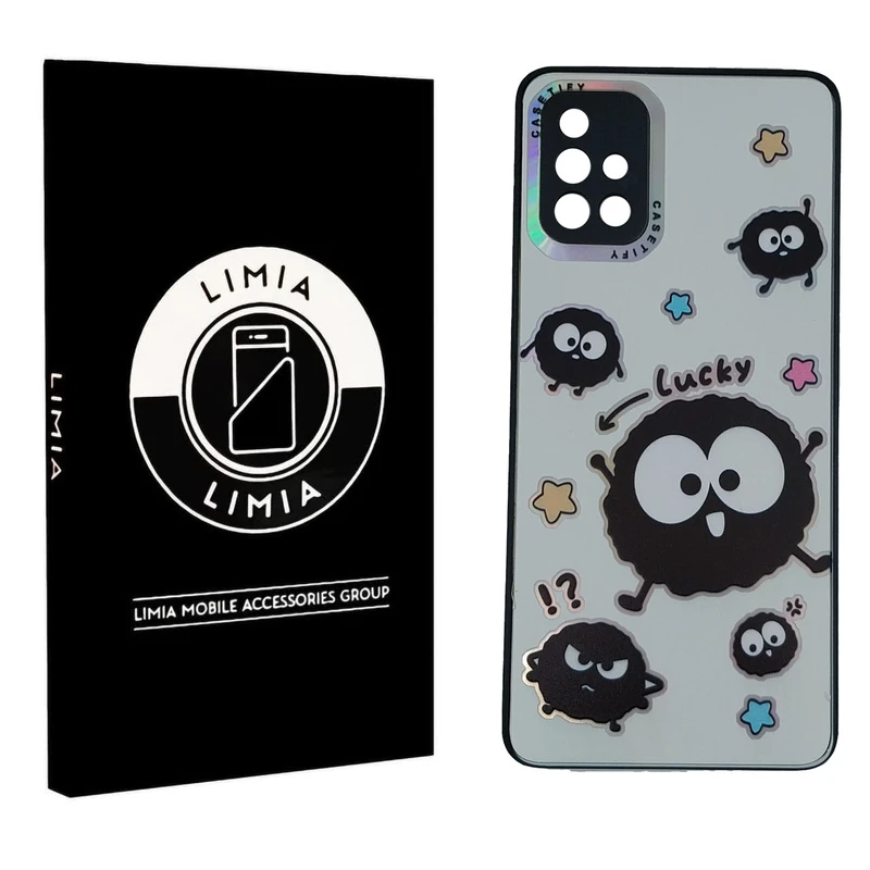 کاور لیمیا مدل فانتزی لنزدار طرح عروسکی PVD مناسب برای گوشی موبایل سامسونگ Galaxy A71