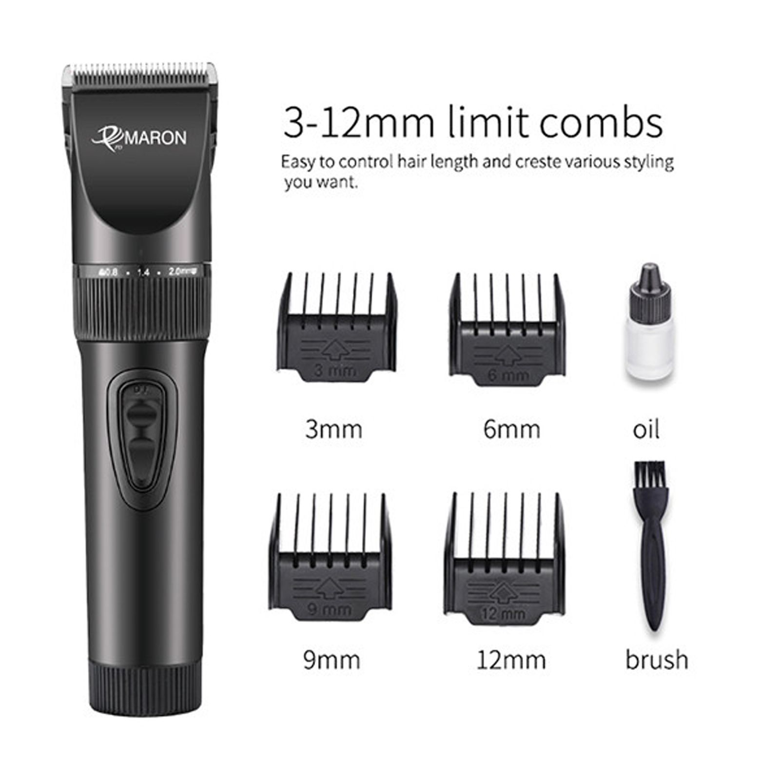 ماشین اصلاح موی سر و صورت پرومارون مدل RL707، اصلاح به صورت صفر زن و خط زن، منبع انرژی با برق و باتری، تکنولوژی اصلاح به صورت تریمر، مدت زمان شارژ 120 دقیقه و مدت زمان استفاده پس از شارژ 60 دقیقه، مقاوم در برابر آب، به همراه برس تمیزکننده و روغن -  - 6