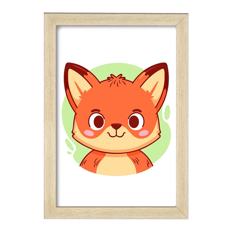 تابلو خندالو مدل روباه حیوانات بامزه کد 37139