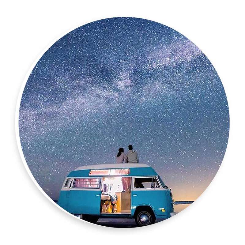   دیوارکوب طرح فولکس واگن و شب پرستاره مدل wtb794