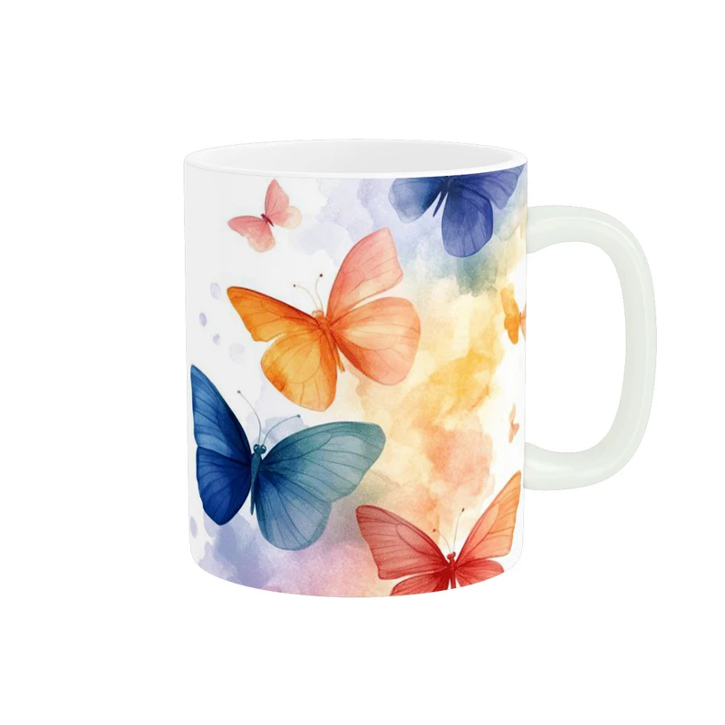 ماگ پاد آفرین مدل پروانه ها کد 196