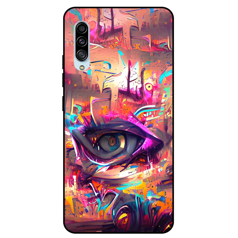 کاور مگافون طرح چشم مدل 2823 مناسب برای گوشی موبایل سامسونگ Galaxy A90 5G         