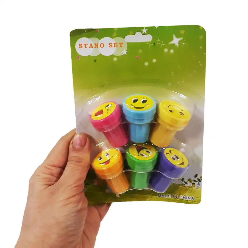 مهر مدل کودکانه طرح ایموجی کد 65 مجموعه 6 عددی