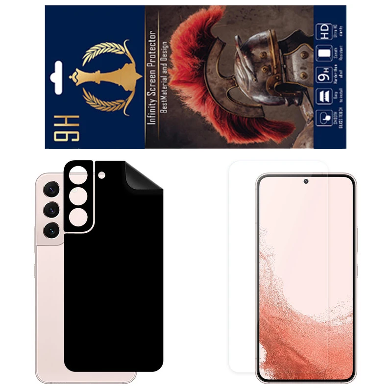برچسب پوششی اینفینیتی مدل RG مناسب برای گوشی موبایل سامسونگ Galaxy S22 5G به همراه محافظ صفحه نمایش