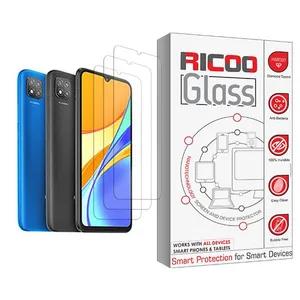 Ricoo Glass MIX003 Screen Protector For Xiaomi Redmi 9C Pack Of 3