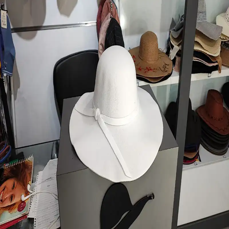 کلاه زنانه مدل شهرزادی لبه بلند BK014-WH