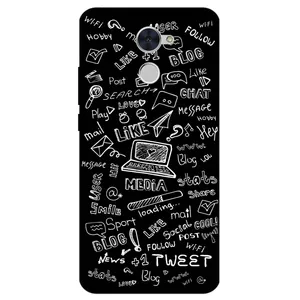 Megafone Social Media 1898 Cover For Huawei Y7 Prime 2017 / Y7 2017
