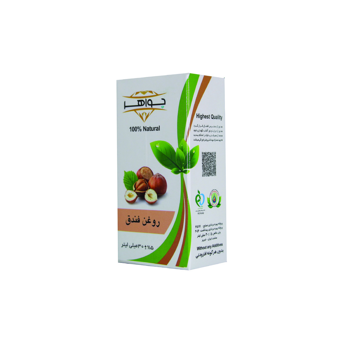 روغن فندق جواهر مدل 002 حجم 30 میلی لیتر