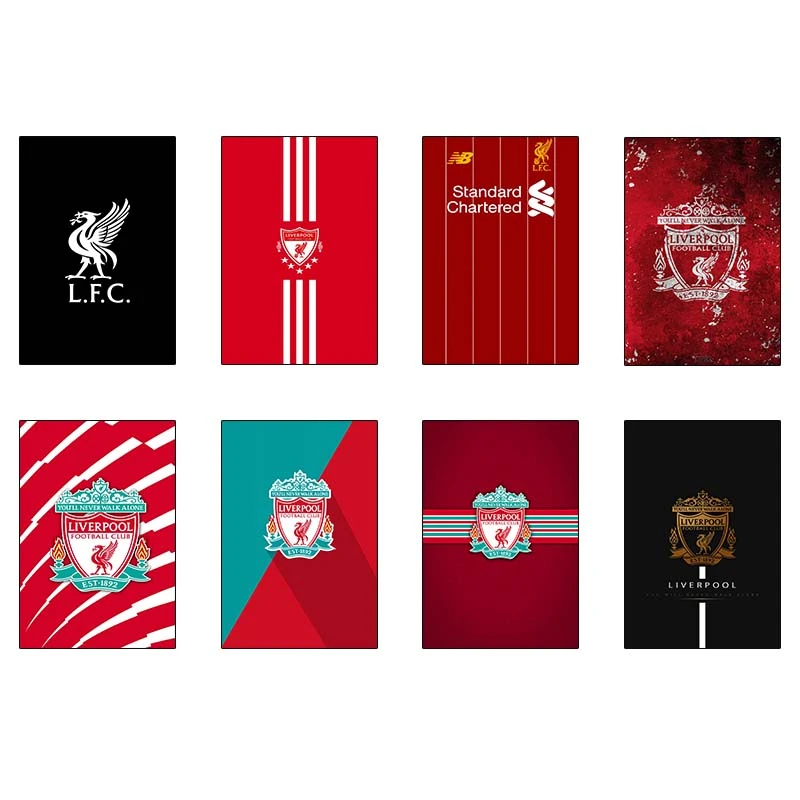 پوستر کارنيکا طرح لیورپول Liverpool کد 20400 مجموعه 8 عددی