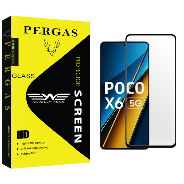 محافظ صفحه نمایش شیشه ای وایلی نایس مدل Pergas مناسب برای گوشی موبایل شیائومی Poco X6