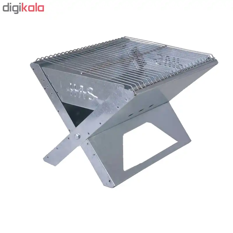 منقل تاشو سفری مدل H07 بهمراه باد بزن و انبر