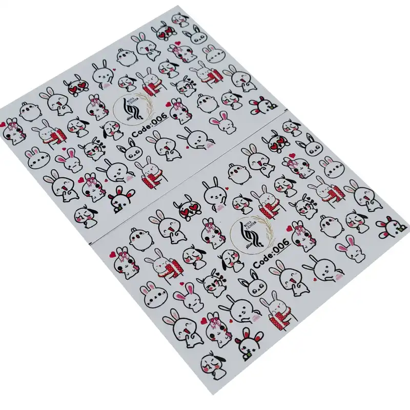 برچسب لنز ناخن رویاسنتر مدل 06 مجموعه 2 عددی