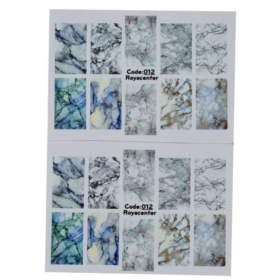 برچسب لنز ناخن رویاسنتر مدل 012 مجموعه 2 عددی