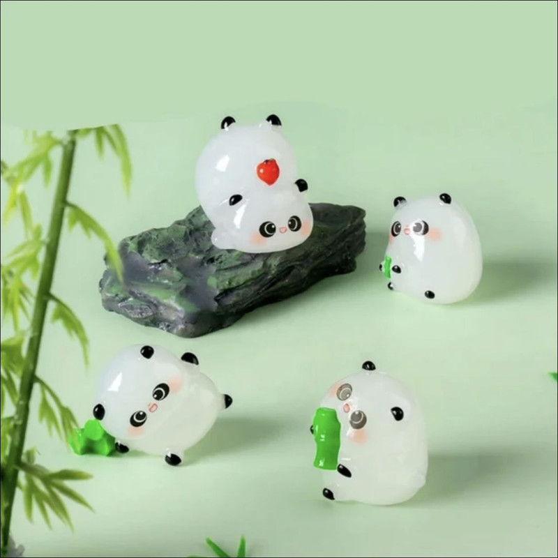 مجسمه مدل شب تاب طرح پاندا بسته ۶ عددی