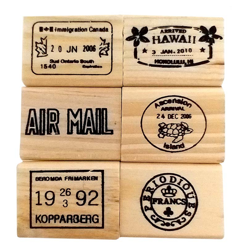 مهر طرح تمبر کد T- 1210 مجموعه 6 عددی