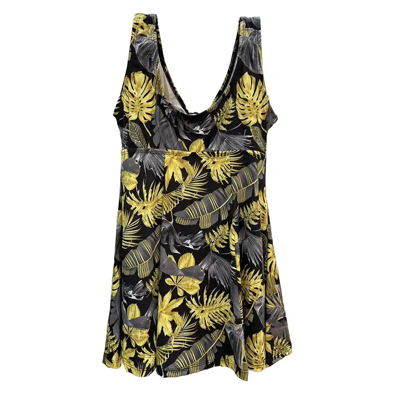 مایو زنانه مدل دامن دار برگ