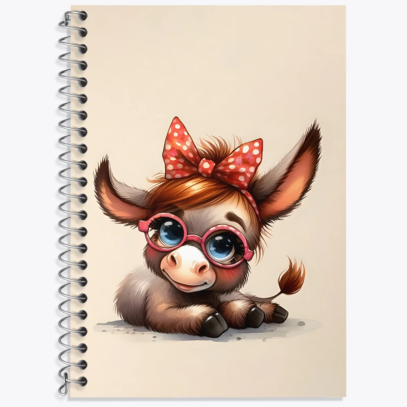 دفتر نت موسیقی 50 برگ خندالو طرح الاغ بامزه کد N5500