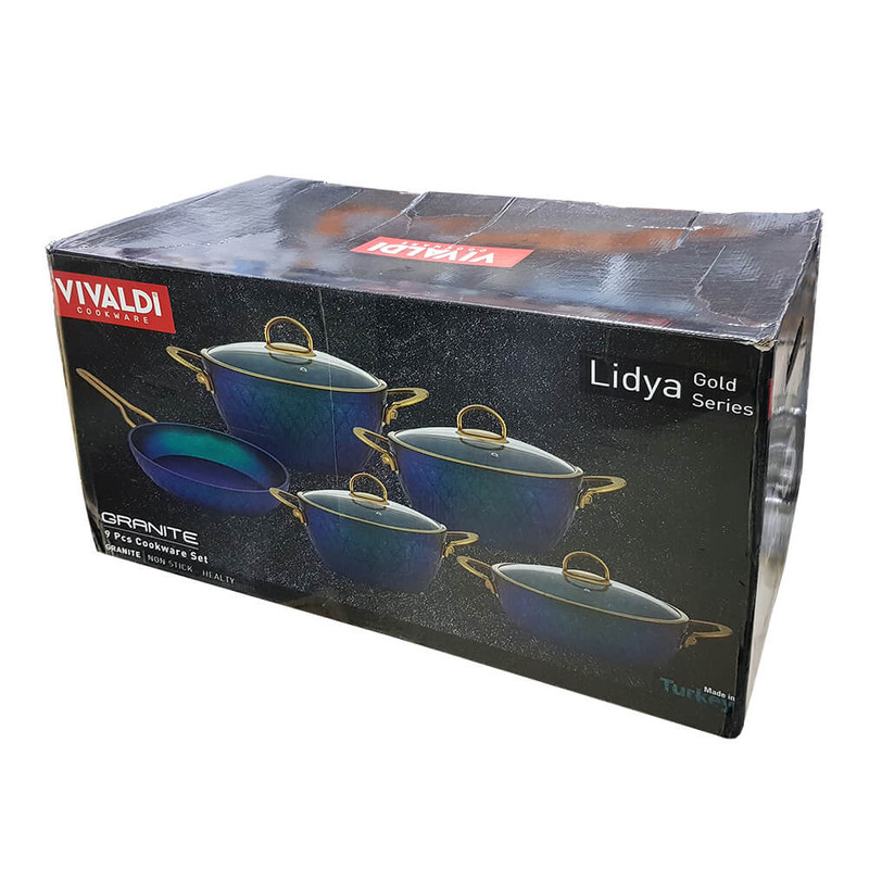 سرویس قابلمه 9 پارچه  ویوالدی مدل لیدیا