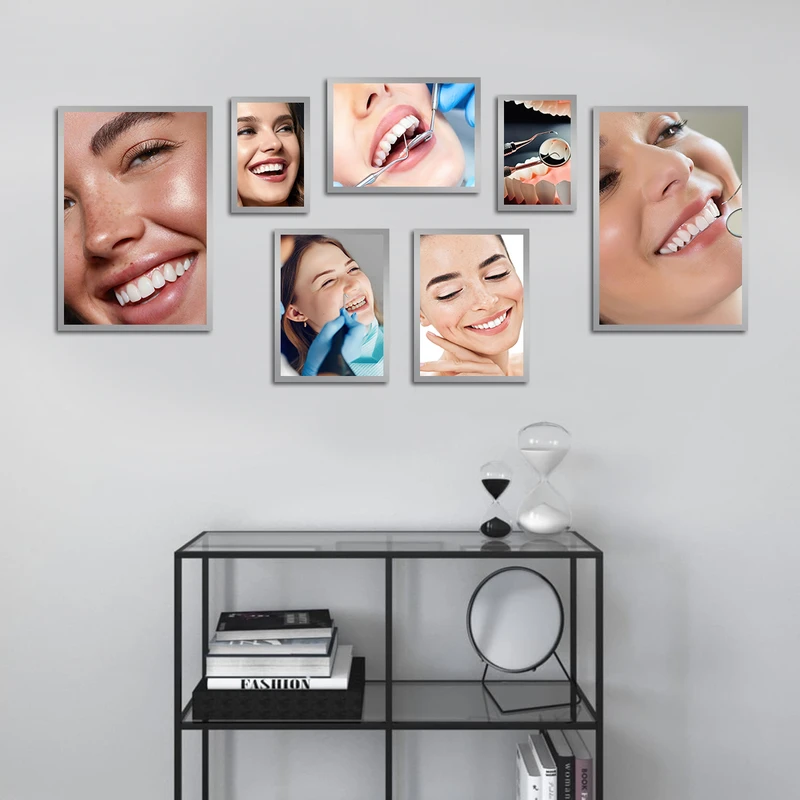 تابلو بکلیت طرح دندانپزشکی و لبخند مدل SI-3188 مجموعه 7 عددی