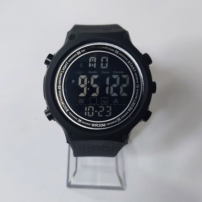 ست ساعت مچی دیجیتال زنانه و مردانه مدل تک زمانه کرنوگراف بند پیو کد 2