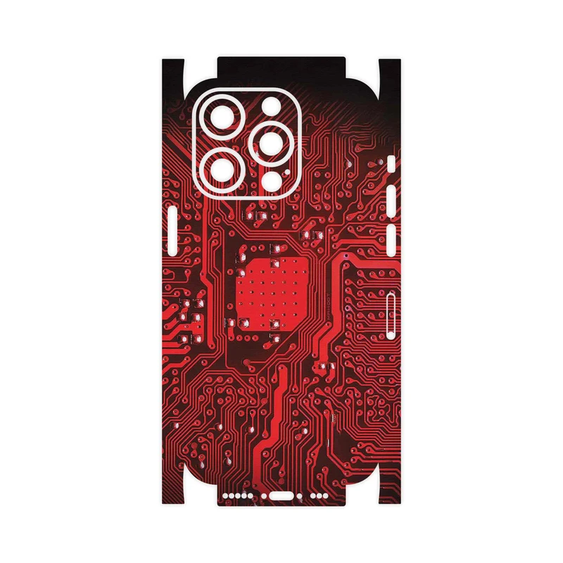 برچسب پوششی ماهوت مدل Red_Printed_Circuit_Board-FullSkin مناسب برای گوشی موبایل اپل iPhone 14 Pro