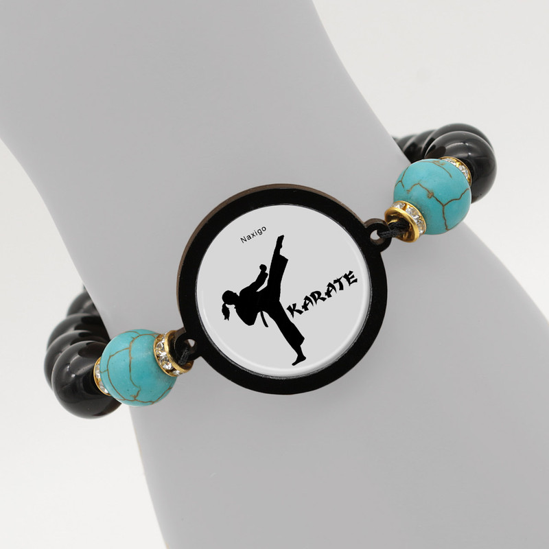 دستبند زنانه ناکسیگو طرح کاراته کد BR4008 دستبند زنانه ناکسیگو طرح کاراته کد BR4008