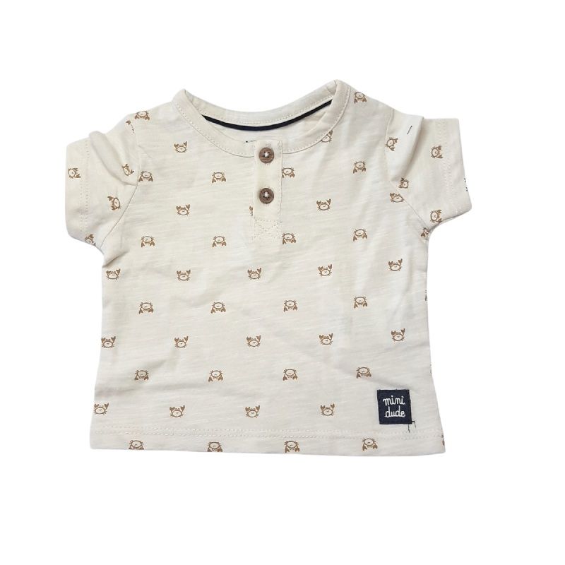 تی شرت آستین کوتاه نوزادی کیابی مدل خرچنگ -  - 1