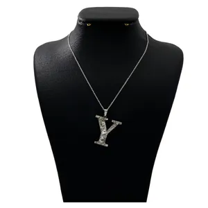 گردنبند نقره زنانه دلی جم طرح Y کد D 687