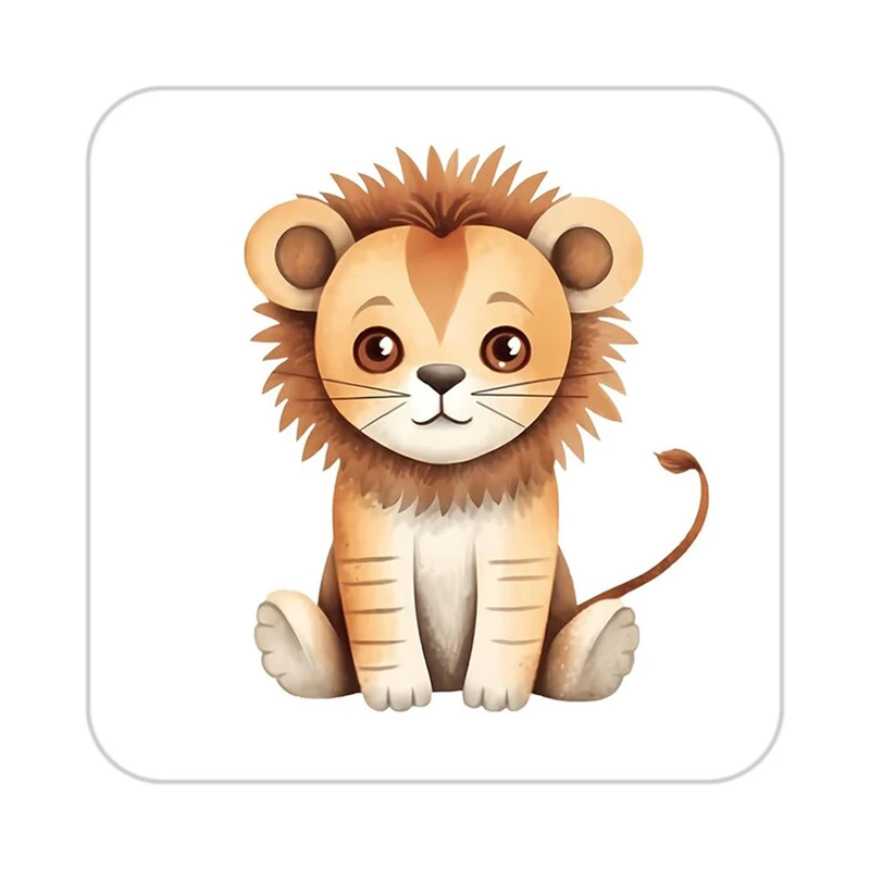 زیر لیوانی کاکتی طرح شیر مدل mp23825