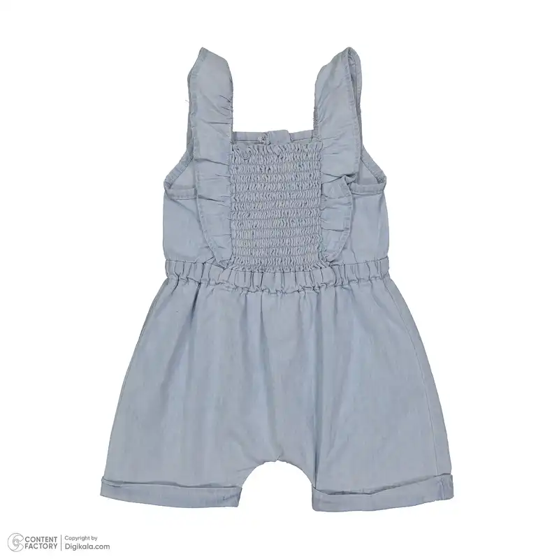 ست سرهمی و کلاه نوزادی ایندیگو مدل 13102 رنگ آبی