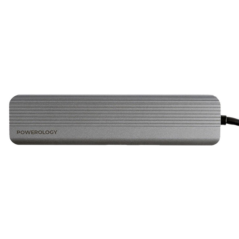 هاب 6 پورت USB-C پاورولوجی مدل 6IN1 SLIM