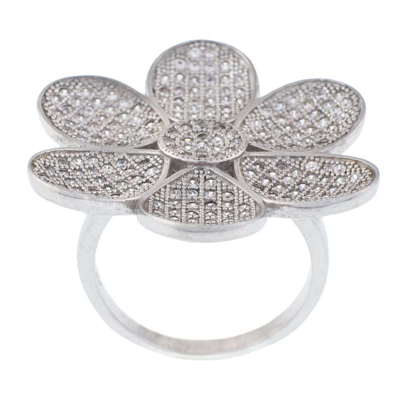 انگشتر نقره زنانه مدل فلاور AMT-R138