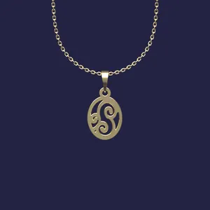 گردنبند طلا 18 عیار زنانه مدوپد مدل هندسی کد Y2-1-1048