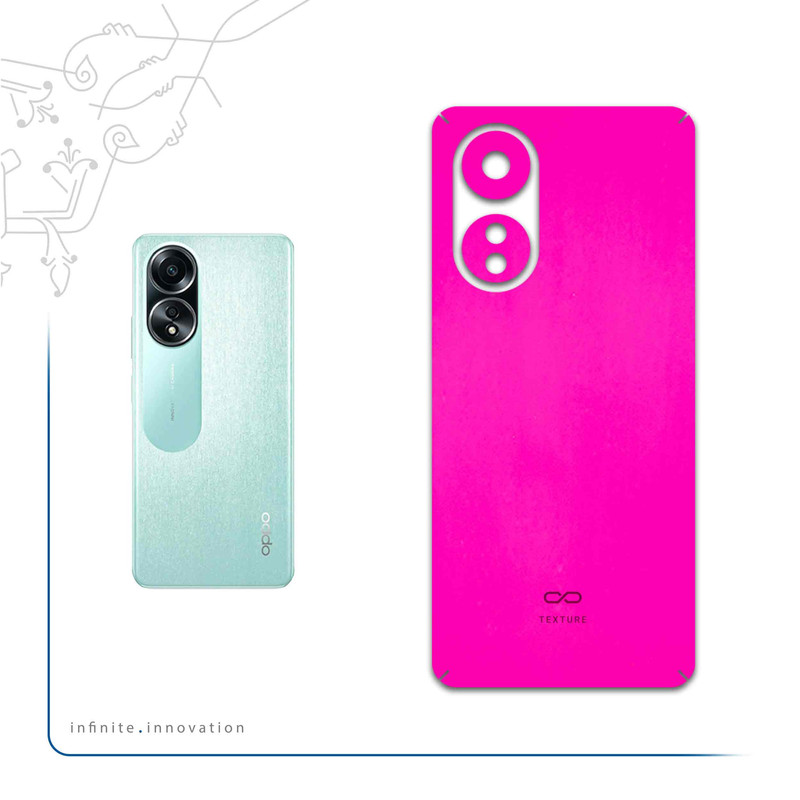 برچسب پوششی ماهوت مدل Phosphorus-Pink مناسب برای گوشی موبایل اپو A58 4G