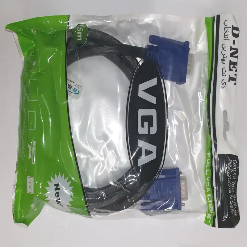 کابل VGA دی نت کد 001 طول 1.5 متر
