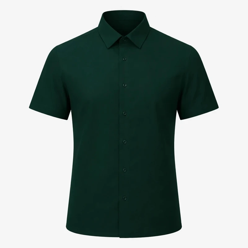 پیراهن آستین کوتاه یقه برگردان مردانه ابراف مدل رادین کد KAZ