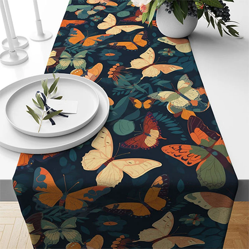 رانر طرح پروانه های رنگی کد F3RU1094