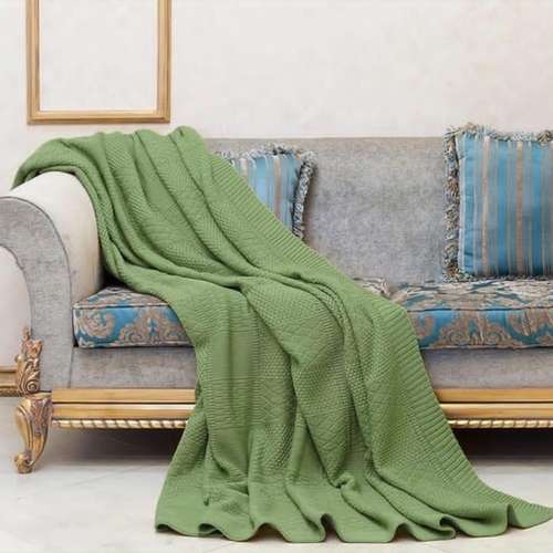 شال مبل طرح بافتنی سایز220×160 سانتی متر