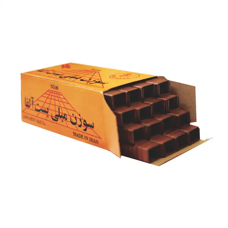 سوزن منگنه مبلی بست آلفا کد 10 سایز 80/14 بسته 3000 عددی