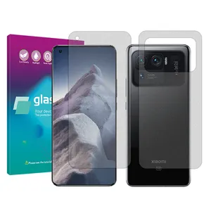 Glass pro Resistant model matte screen protector suitable for Xiaomi Mi 11 Ultra mobile phone along with the back of the phone