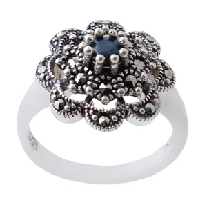   انگشتر نقره زنانه بازرگانی میلادی مدل یاقوت  کد AW_455