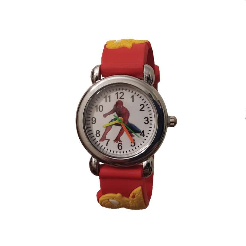 ساعت مچی عقربه ای بچگانه مدل مرد عنکبوتی