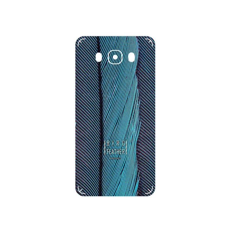 برچسب پوششی ماهوت مدل Turquoise feathers مناسب برای گوشی موبایل سامسونگ Galaxy J7 2016